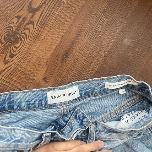 Denim Forum The Joni High Rise Loose 26L (color: picture this bleu ri) - Picture 4 of 5